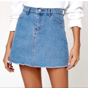 Brandy Melville - PacSun HW Blue Denim Skirt XS